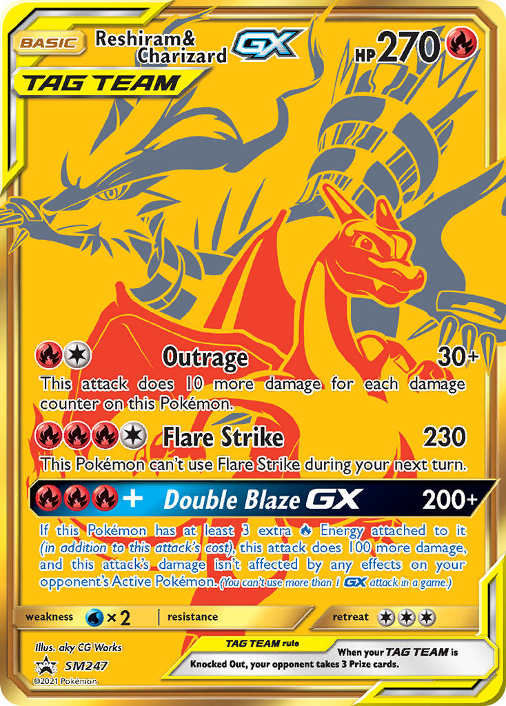 Reshiram & Charizard GX (SM247) [Sun & Moon: Black Star Promos] | Enigma On Main