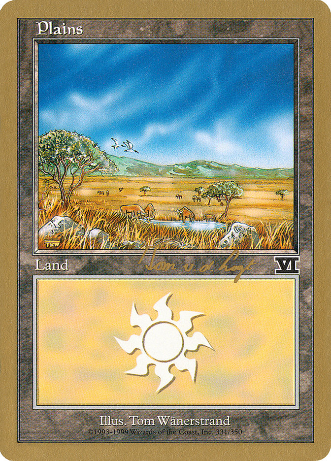 Plains (tvdl331) (Tom van de Logt) [World Championship Decks 2000] | Enigma On Main