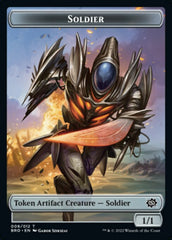 Powerstone // Soldier (008) Double-Sided Token [The Brothers' War Tokens] | Enigma On Main