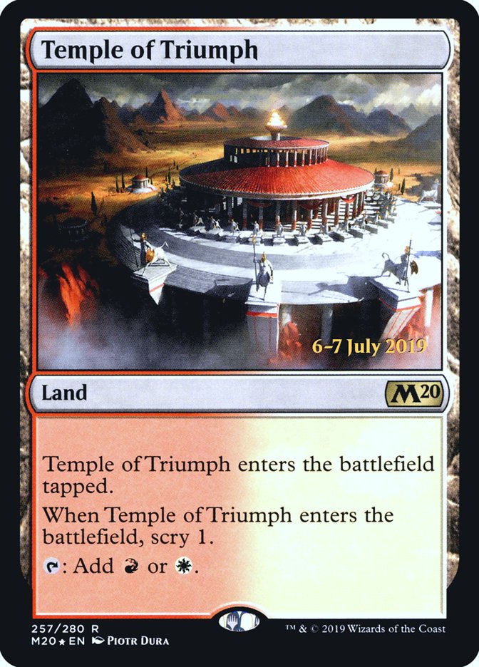 Temple of Triumph  [Core Set 2020 Prerelease Promos] | Enigma On Main