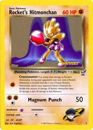 Rocket's Hitmonchan (9) (Jumbo Card) [Best of Promos] | Enigma On Main