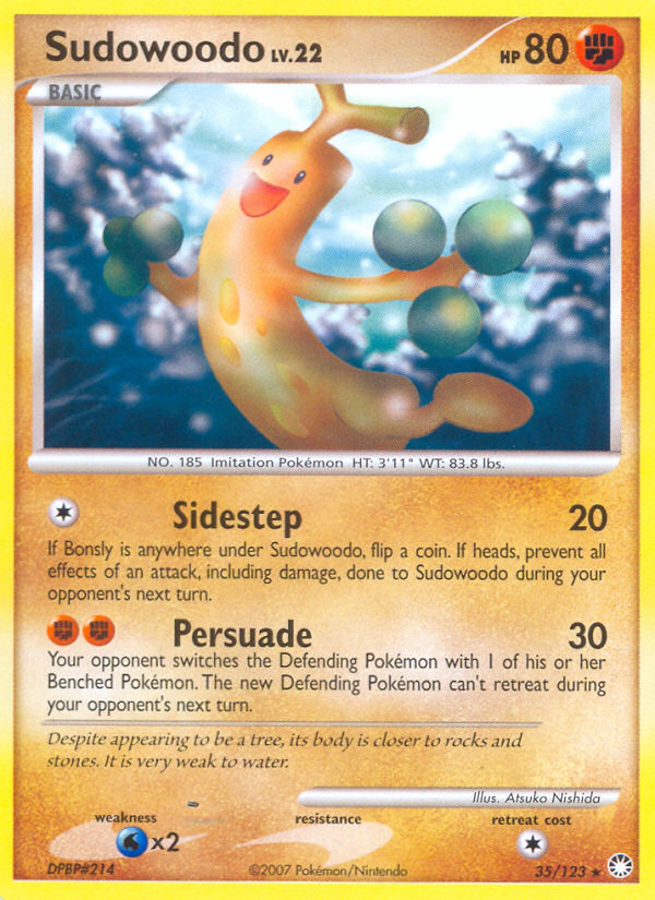 Sudowoodo (35/123) [Diamond & Pearl: Mysterious Treasures] | Enigma On Main