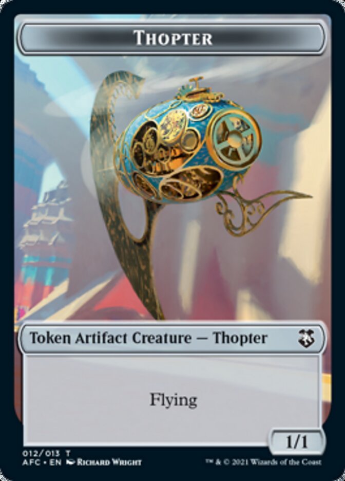 Thopter // Treasure Double-sided Token [Dungeons & Dragons: Adventures in the Forgotten Realms Commander Tokens] | Enigma On Main