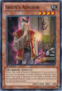 Shien's Advisor [Structure Deck: Samurai Warlords] [SDWA-EN022] | Enigma On Main