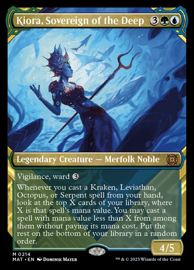 Kiora, Sovereign of the Deep (Showcase Halo Foil) [March of the Machine: The Aftermath] | Enigma On Main