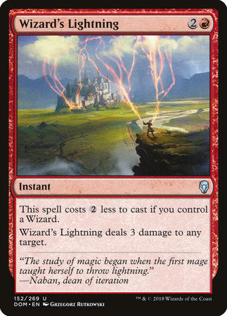 Wizard's Lightning [Dominaria] | Enigma On Main