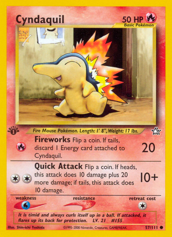 Cyndaquil (57/111) [Neo Genesis 1st Edition] | Enigma On Main