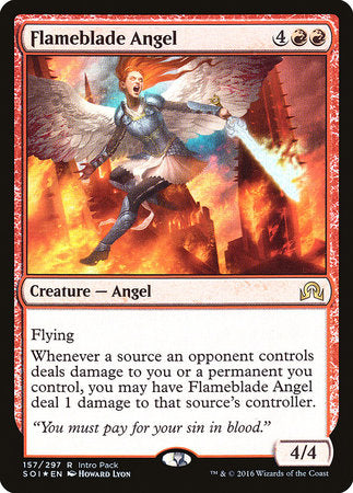 Flameblade Angel [Shadows over Innistrad Promos] | Enigma On Main