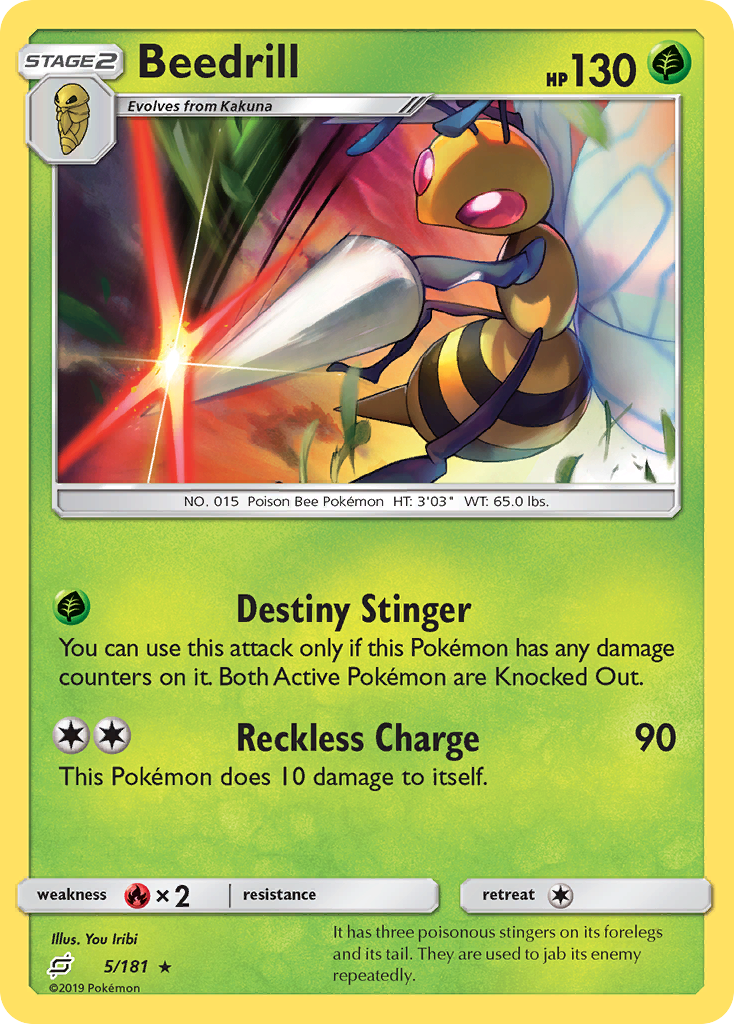 Beedrill (5/181) [Sun & Moon: Team Up] | Enigma On Main