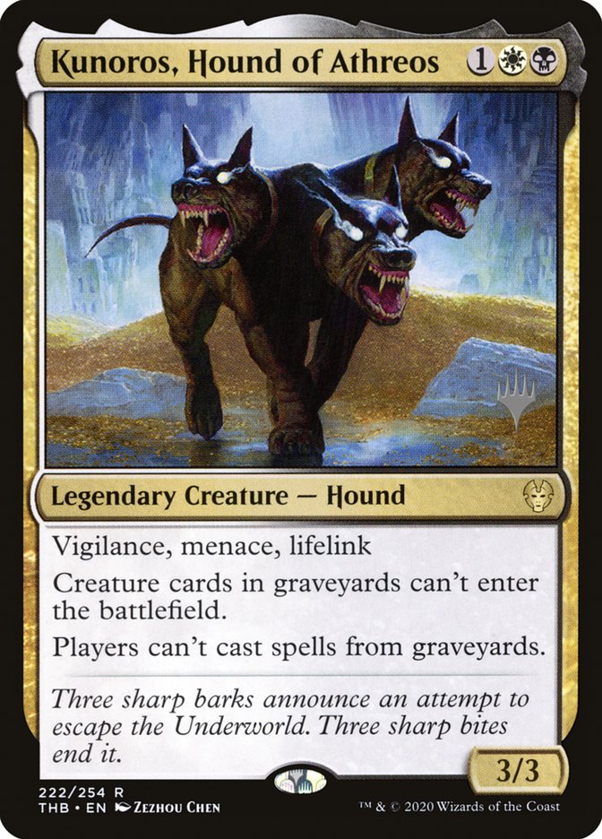 Kunoros, Hound of Athreos (Promo Pack) [Theros Beyond Death Promos] | Enigma On Main