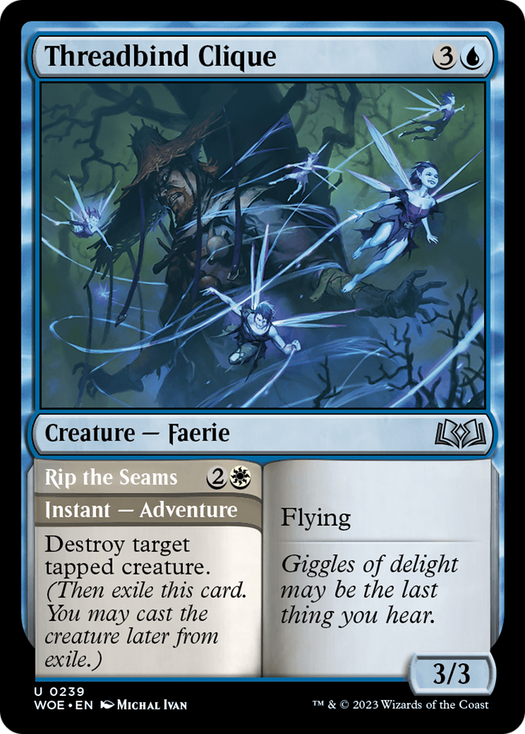 Threadbind Clique // Rip the Seams [Wilds of Eldraine] | Enigma On Main