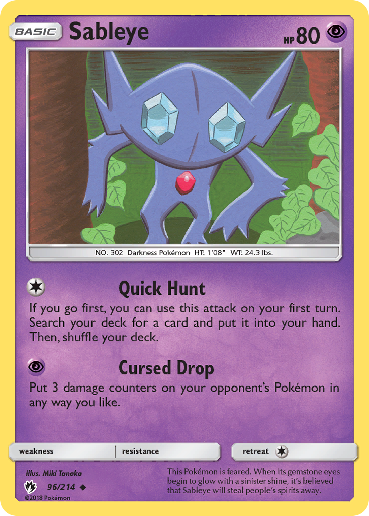 Sableye (96/214) [Sun & Moon: Lost Thunder] | Enigma On Main