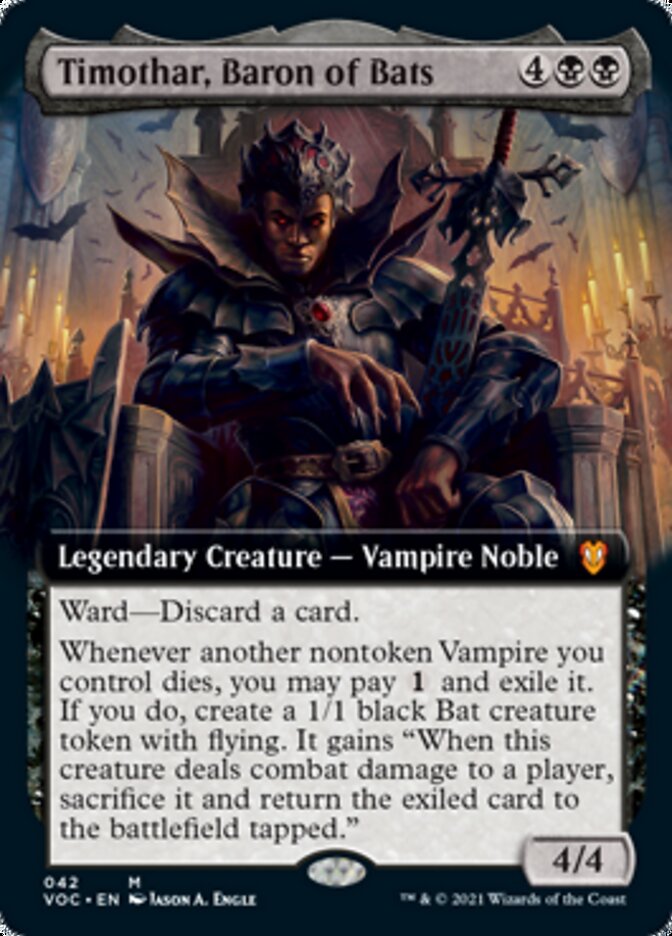 Timothar, Baron of Bats (Extended) [Innistrad: Crimson Vow Commander] | Enigma On Main