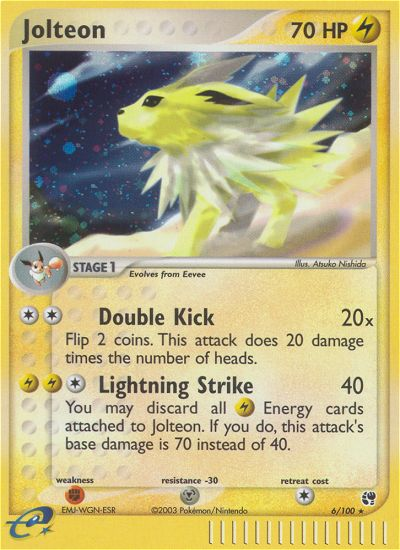 Jolteon (6/100) [EX: Sandstorm] | Enigma On Main