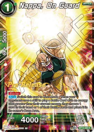 Nappa, on Guard (BT15-085) [Saiyan Showdown Prerelease Promos] | Enigma On Main