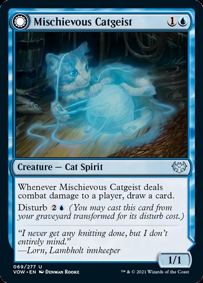 Mischievous Catgeist // Catlike Curiosity [Innistrad: Crimson Vow] | Enigma On Main