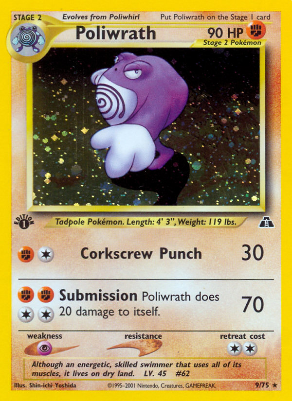 Poliwrath (9/75) [Neo Discovery 1st Edition] | Enigma On Main