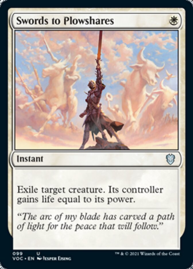 Swords to Plowshares [Innistrad: Crimson Vow Commander] | Enigma On Main