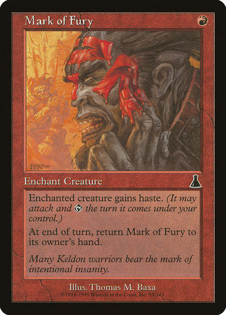 Mark of Fury [Urza's Destiny] | Enigma On Main