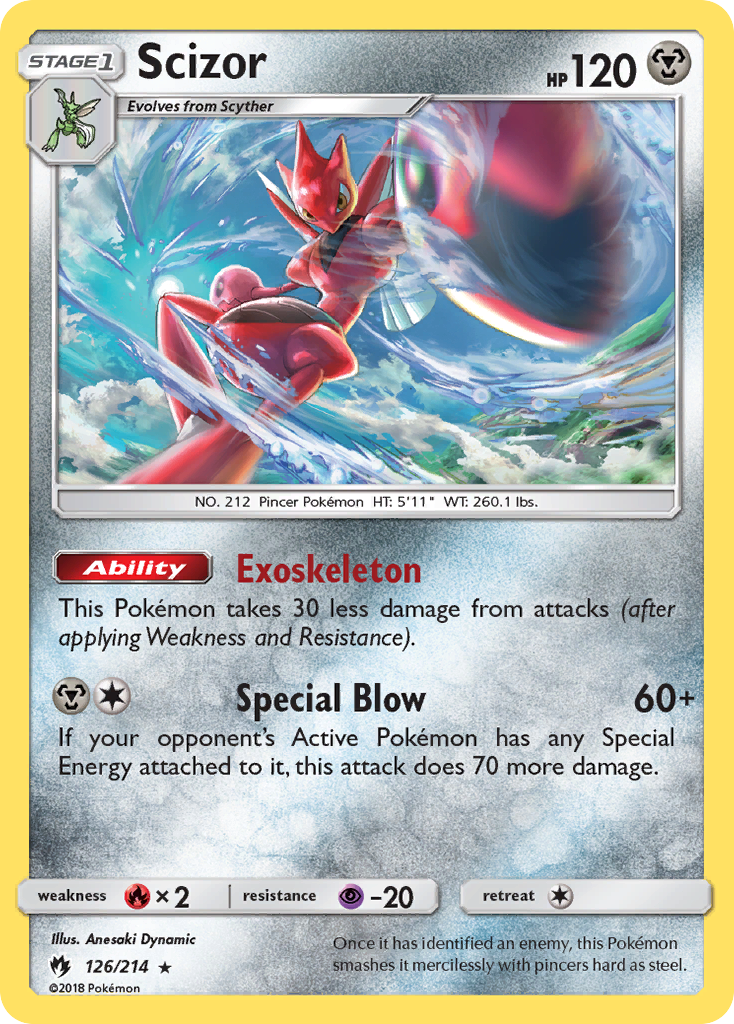 Scizor (126/214) [Sun & Moon: Lost Thunder] | Enigma On Main