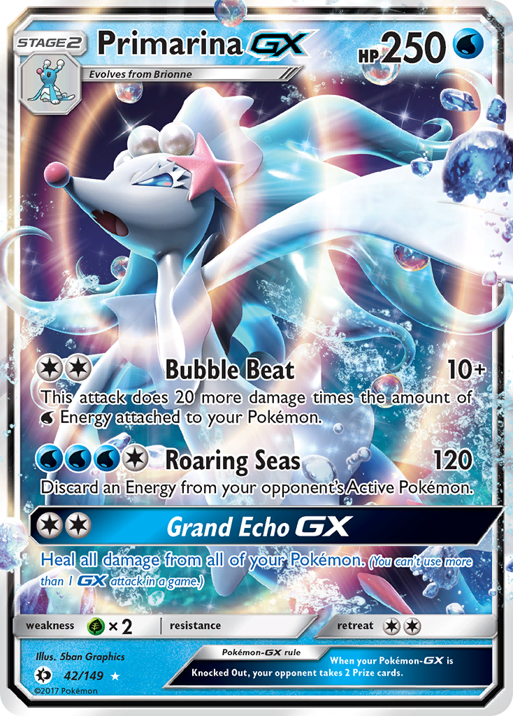 Primarina GX (42/149) [Sun & Moon: Base Set] | Enigma On Main