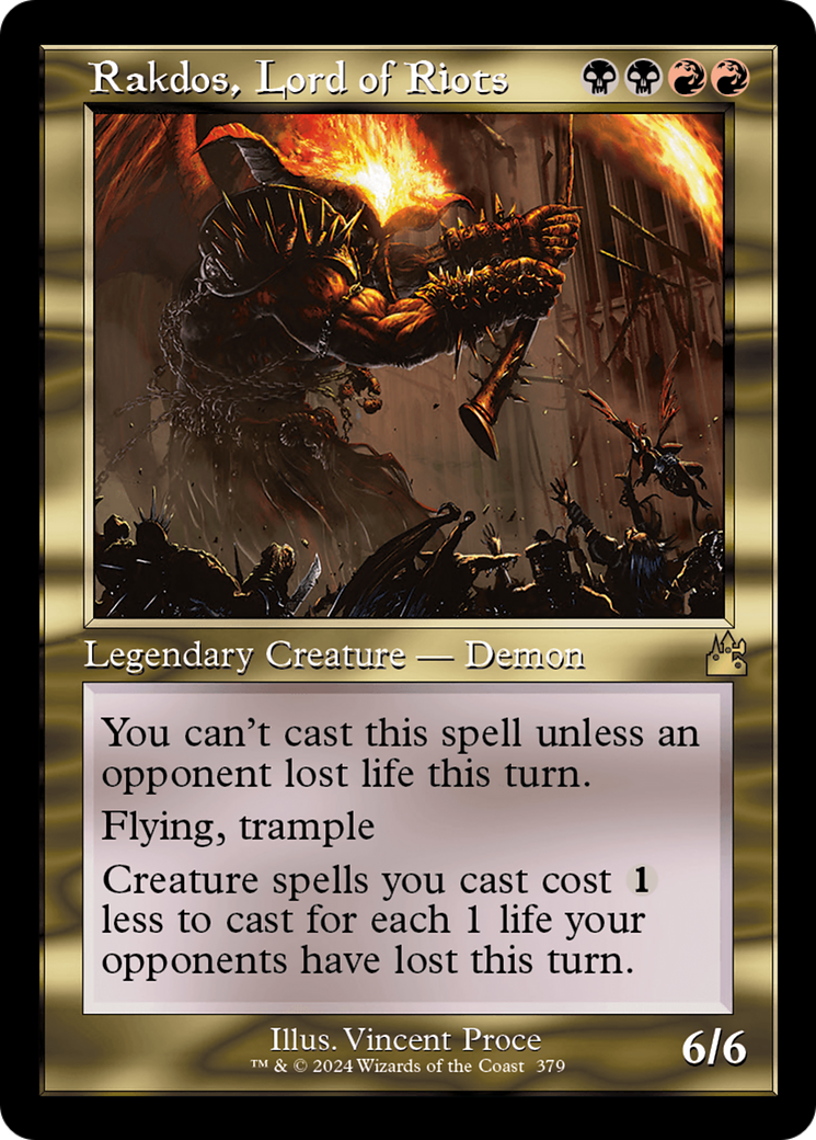 Rakdos, Lord of Riots (Retro Frame) [Ravnica Remastered] | Enigma On Main