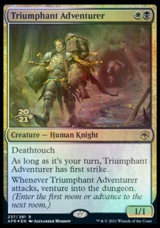 Triumphant Adventurer [Dungeons & Dragons: Adventures in the Forgotten Realms Prerelease Promos] | Enigma On Main