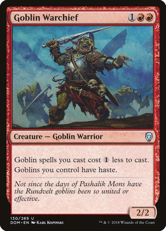 Goblin Warchief [Dominaria] | Enigma On Main