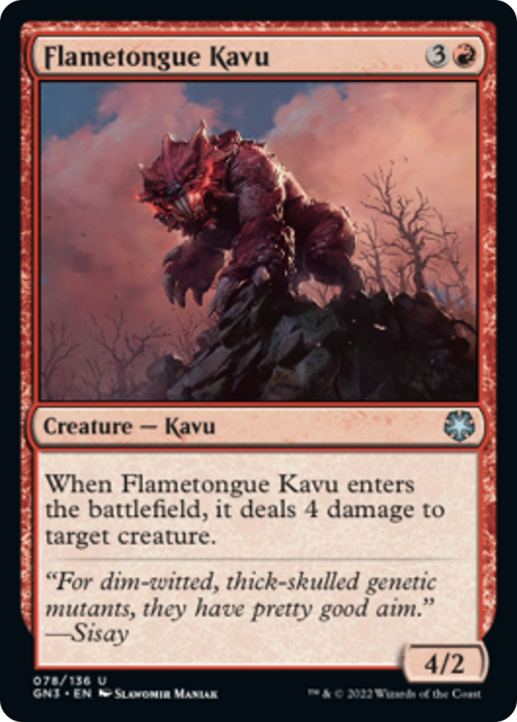 Flametongue Kavu [Game Night: Free-for-All] | Enigma On Main