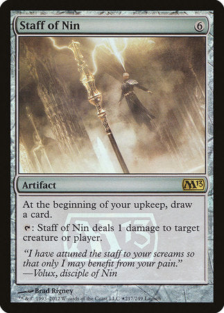 Staff of Nin [Magic 2013 Promos] | Enigma On Main