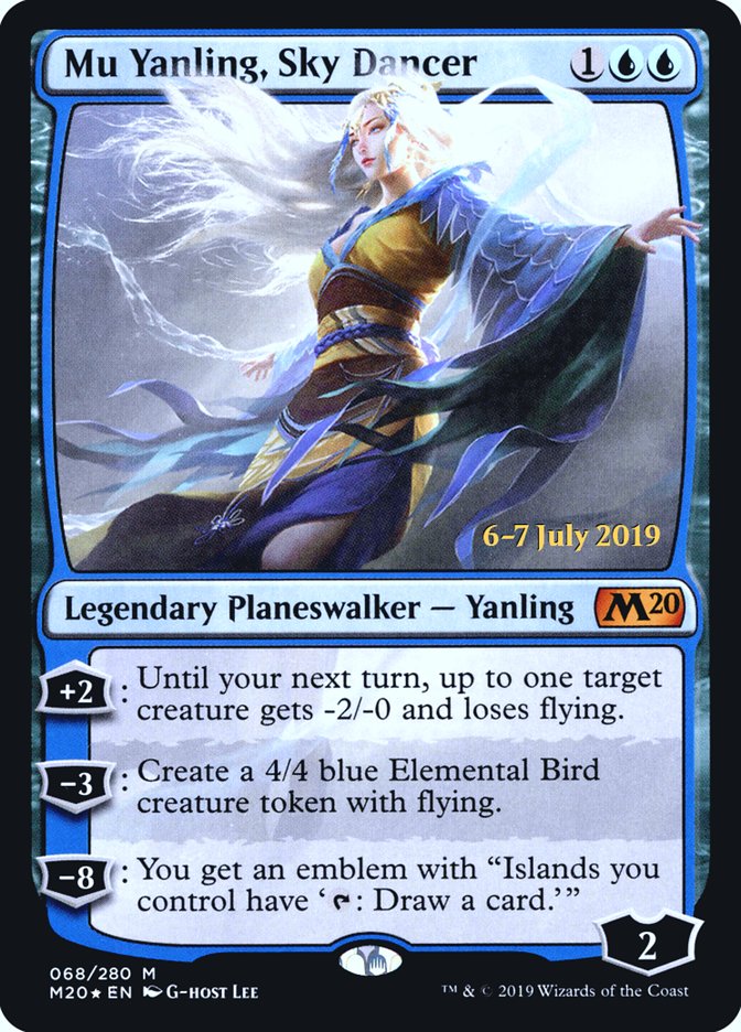 Mu Yanling, Sky Dancer  [Core Set 2020 Prerelease Promos] | Enigma On Main