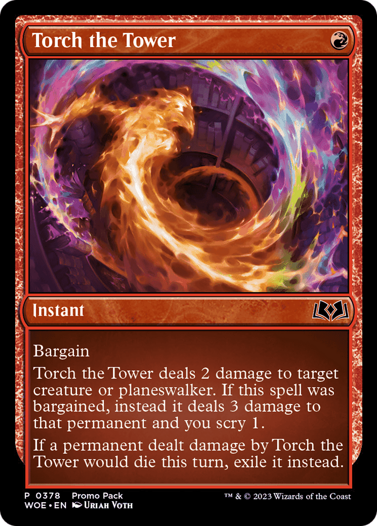 Torch the Tower (Promo Pack) [Wilds of Eldraine Promos] | Enigma On Main