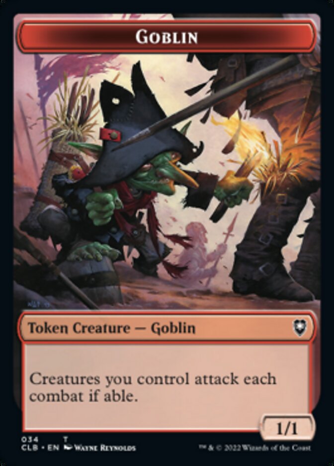 Pirate // Goblin Double-sided Token [Commander Legends: Battle for Baldur's Gate Tokens] | Enigma On Main