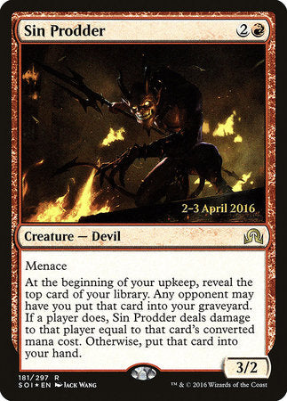 Sin Prodder [Shadows over Innistrad Promos] | Enigma On Main