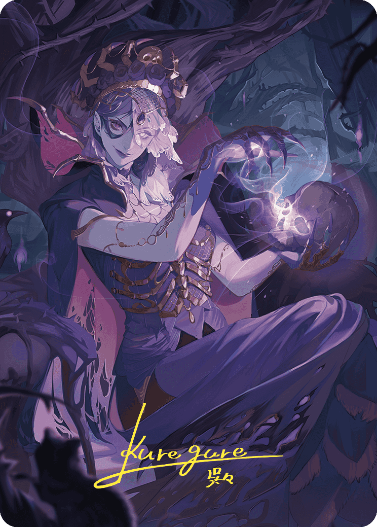 Necropotence Art Card (Gold-Stamped Signature) [Wilds of Eldraine Art Series] | Enigma On Main