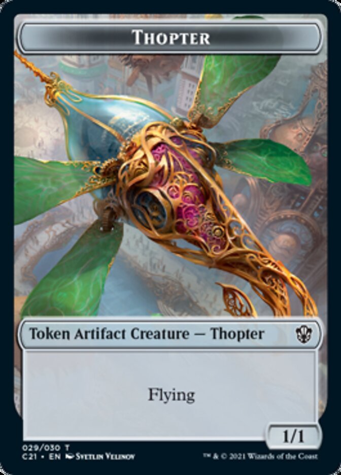 Golem (027) // Thopter Token [Commander 2021 Tokens] | Enigma On Main