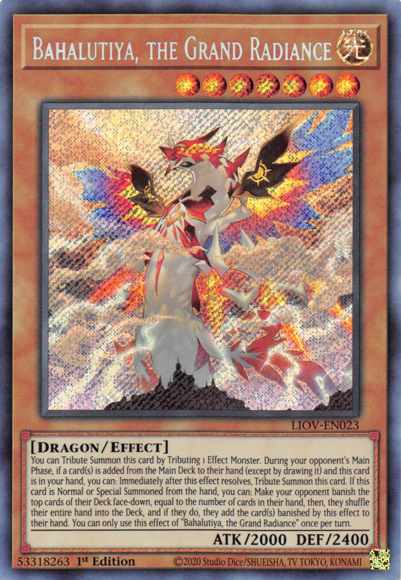 Bahalutiya, the Grand Radiance [LIOV-EN023] Secret Rare | Enigma On Main