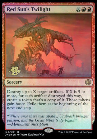 Red Sun's Twilight [Phyrexia: All Will Be One Prerelease Promos] | Enigma On Main