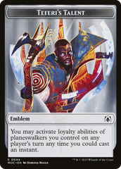 Elemental (02) // Teferi's Talent Emblem Double-Sided Token [March of the Machine Commander Tokens] | Enigma On Main