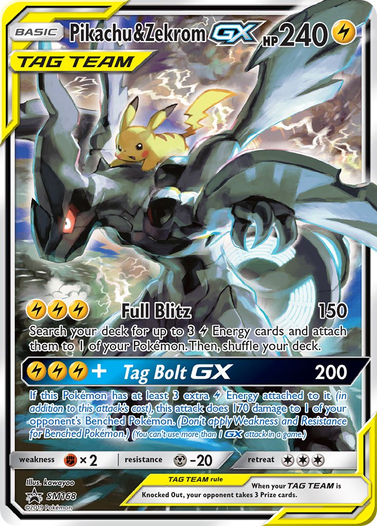 Pikachu & Zekrom GX (SM168) [Sun & Moon: Black Star Promos] | Enigma On Main