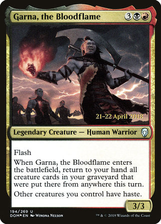 Garna, the Bloodflame [Dominaria Promos] | Enigma On Main