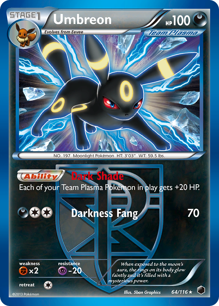 Umbreon (64/116) [Black & White: Plasma Freeze] | Enigma On Main