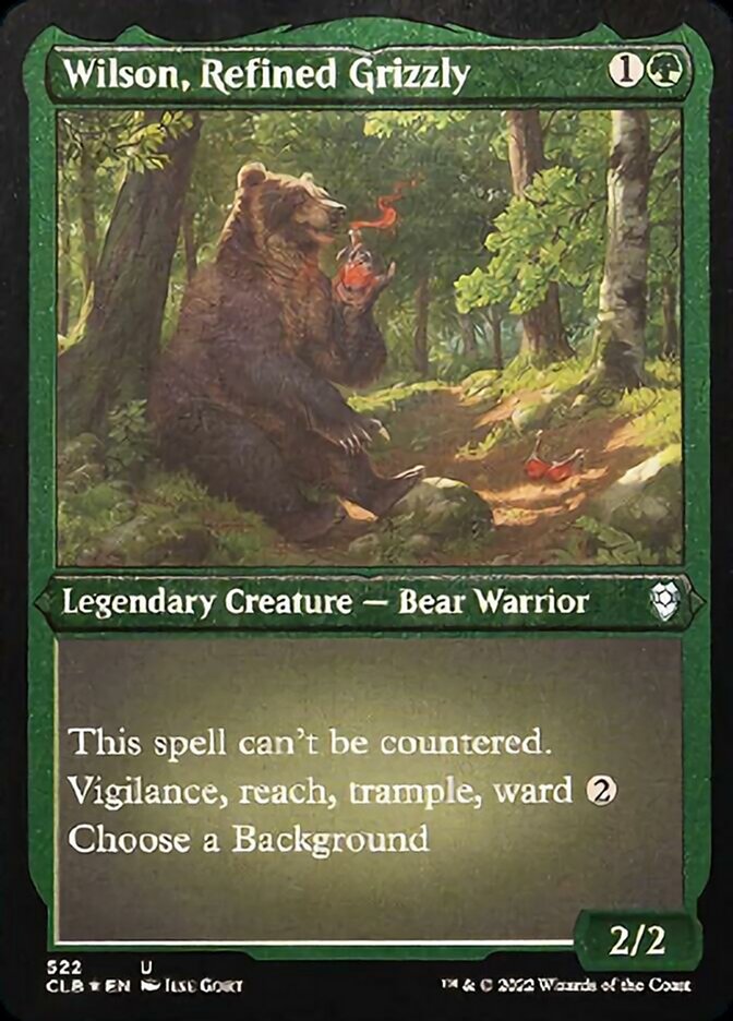 Wilson, Refined Grizzly (Foil Etched) [Commander Legends: Battle for Baldur's Gate] | Enigma On Main