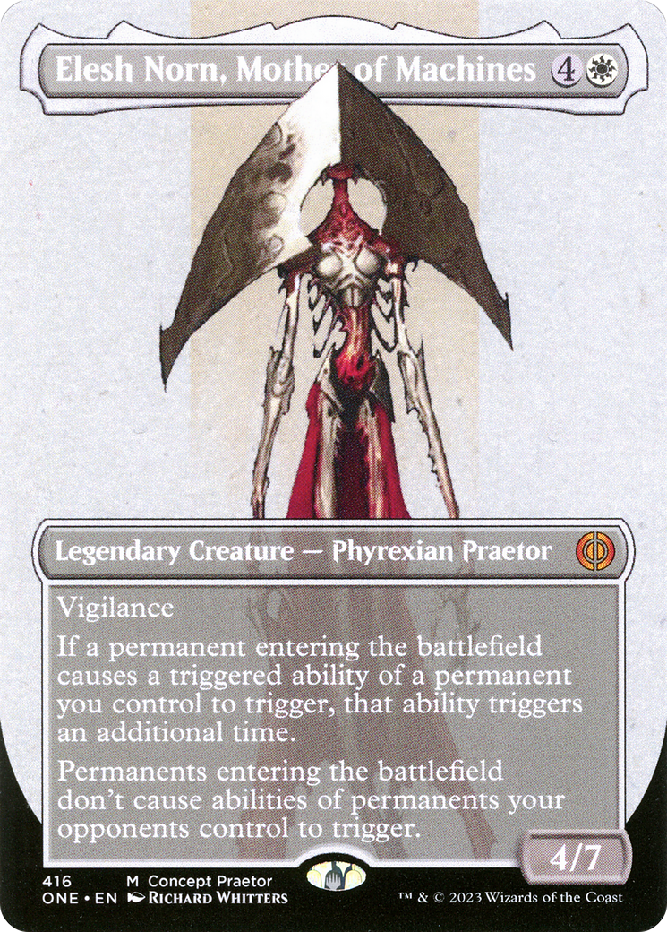 Elesh Norn, Mother of Machines (Borderless Concept Praetors) [Phyrexia: All Will Be One] | Enigma On Main