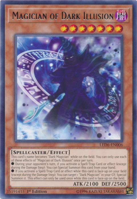 Magician of Dark Illusion [LED6-EN006] Rare | Enigma On Main