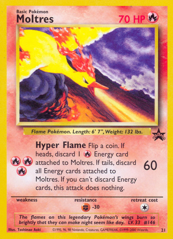 Moltres (21) [Wizards of the Coast: Black Star Promos] | Enigma On Main