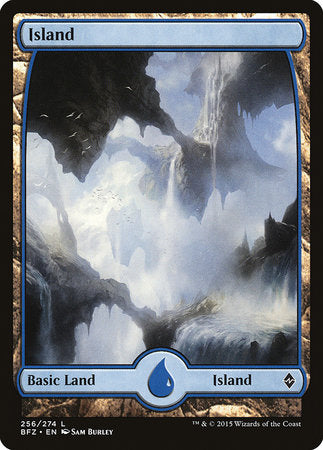 Island (256) - Full Art [Battle for Zendikar] | Enigma On Main