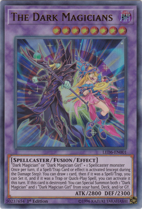 The Dark Magicians [LED6-EN001] Ultra Rare | Enigma On Main