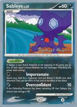 Sableye LV.31 (48/100) (Happy Luck - Mychael Bryan) [World Championships 2010] | Enigma On Main