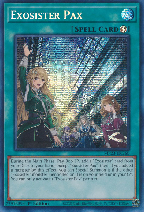 Exosister Pax [MP23-EN260] Prismatic Secret Rare | Enigma On Main